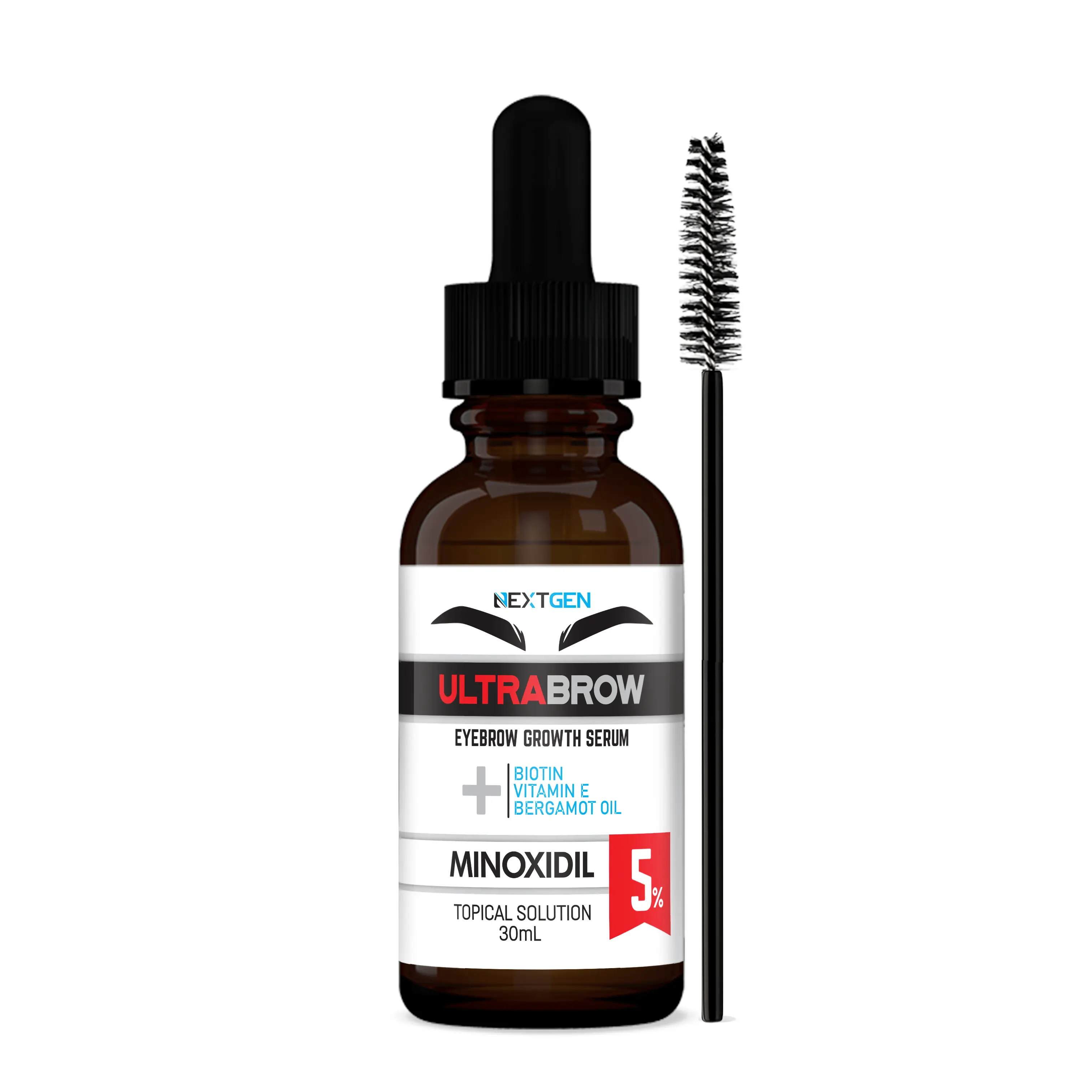 Minoxidil Ultrabrow 5% Serum Para Crecer Y Poblar Cejas / 30ml